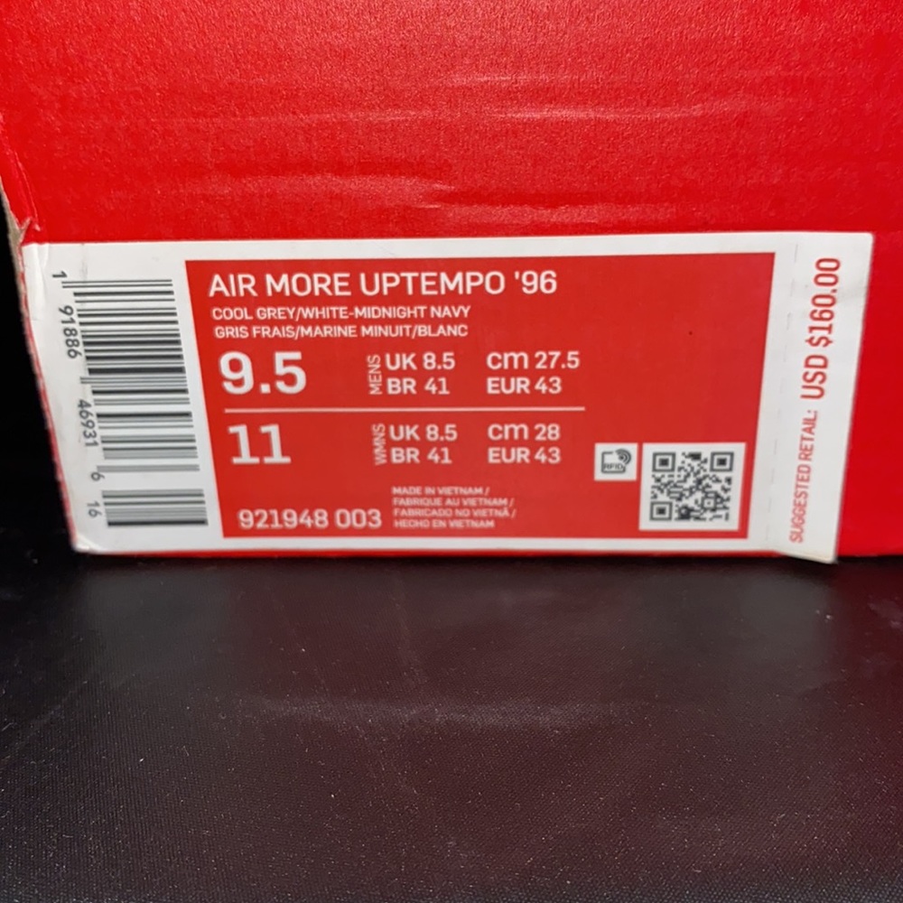 Nike Air More Uptempo ‘96 Size 9.5 Men - Picture 5 of 6